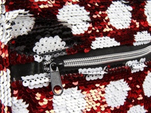 Ghiozdan pentru copii, Disney, Minnie Mouse, 2 fermoare, cu paiete, 40cm, AP0007 - Img 2