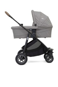 Joie - Carucior pentru copii multifunctional 3 in 1 Versatrax Gray/i-Snug Lagoon (Carucior Versatrax Gray Flannel+ Landou Ramble Gray Flannel+ Scoica i-Snug Lagoon) - Img 7
