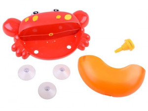 Jucarie interactiva pentru baie, Crab, cu melodii si spuma, Rosie - Img 2