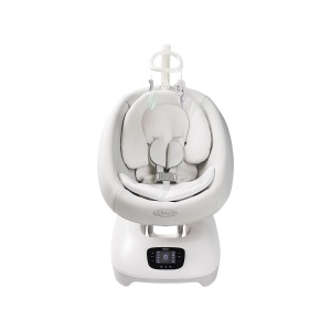 Leagan electric pentru copii Graco Eluma Sway cu tehnologie inteligenta de detectare a plansului, pentru bebelusi, alb Rori - Img 3