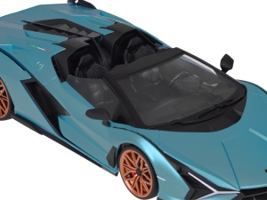 Masinuta cu telecomanda Lamborghini Sian, cu licenta, scara 1:12, cu lumini, 24 cm, Jokomisiada, RC0659 NI - Img 4