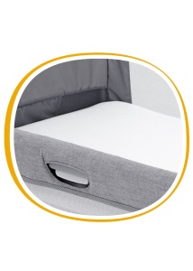 Patut Pliant 2 in 1 Joie Roomie Gray Flannel - Img 14