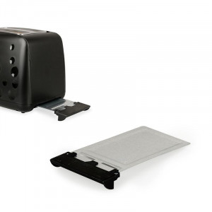 Prajitor de Paine Eldom, 900W, termostat reglabil, 2 felii, Negru - Img 5