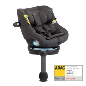 Scaun auto Graco Turn2Me 360° DLX Iron, 40-105 cm, certificata R129 si testat ADAC