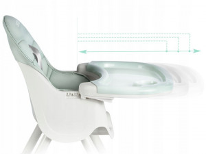 Scaun de masa pliabil 3 in 1, Ricokids, Milo, Verde - Img 4