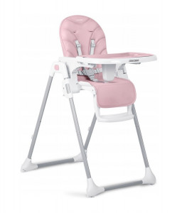Scaun de masa reglabil, Ricokids, Tulo, spatar rabatabil, tava detasabila, suport pentru picioare, inaltime ajustabila, Roz