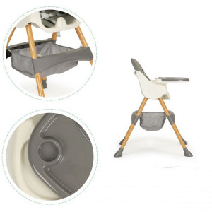 Scaun Pentru Hranire 2 in 1, pentru masa si activitati, Ecotoys, HC-823S Grey - Img 3