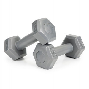 Set 2 Greutati pentru exercitii fizice, gantere hexagonale, ModernHome, 2 x 0,5 kg, 16 x 6,5 cm, Gri - Img 6