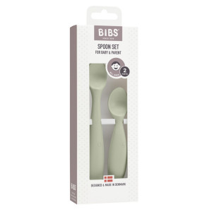 Set 2 lingurite pentru copii, Bibs, Spoon Set, Sage - Img 2