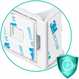 Set 4 Incuietori Magnetice Pentru Dulapuri, Ricokids, protectie pentru copii, Albe - Img 7