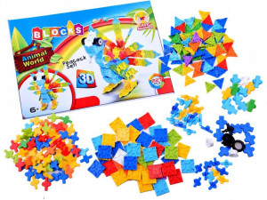 Set creativ de constructie, Lumea Animalelor, 3D, 227 de piese - Img 6