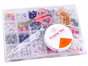 Set creativ, Margele pentru bratari, cercei, coliere, Jokomisiada, ZA4803 - Img 5