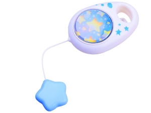 Set Lampa de veghe si Cutie muzicala, pentru camera copilului, Semi-Luna, ZA2645 ALBASTRU - Img 3