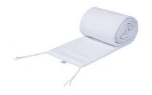 Set Lenjerie pentru Patut, Waldin, Evolutiv, cu 11 piese, baldachin, suport, perne, ceasafuri, asternuturi, Alb 88 - Img 4