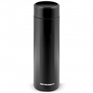 Termos din otel inoxidabil, 420 ml, cu afisaj LCD temperatura, Berdsen, BD-782, Negru - Img 2