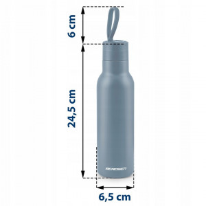 Termos din otel inoxidabil, 500 ml, maner flexibil, Berdsen, Travel Line, BD-787, Bluemarin - Img 5