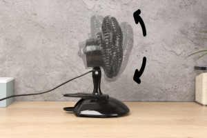 Ventilator de camera, Eldom, WG20, 2 setari de viteza, inclinare reglabila, diametru 15 cm, Negru - Img 2