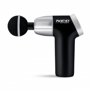 Aparat pentru masaj intens, tip pistol, 8 capete, 20 de trepte de viteze, 3200 rpm, Neo-Sport, NS-500, Negru - Img 4
