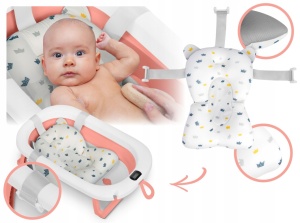 Cadita pliabila pentru bebelusi, cu Termometru digital, Perna Reductoare, Ricokids, 728701, Roz - Img 9