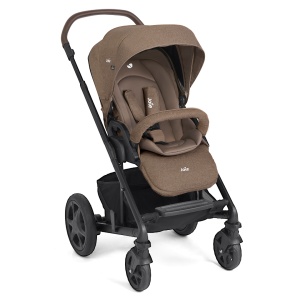 Carucior pentru copii multifunctional 3 in 1 Joie Chrome DLX Toffee (Carucior Chrome DLX + Landou Toffee + Scoica i-Snug 2 Toffee) - Img 4
