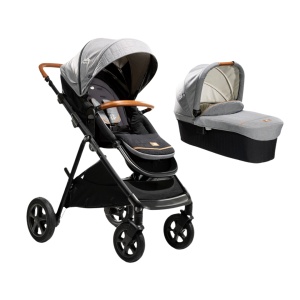 Carucior pentru copii multifunctional 3 in 1 Joie Finiti Signature Carbon (Carucior Finiti Carbon+ Landou Ramble XL Carbon+ Scoica i-Level Recline Carbone) - Img 7