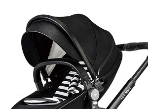 Copertină din piele ecologică pentru Cărucior Hot Mom F22 – Negru - Img 2