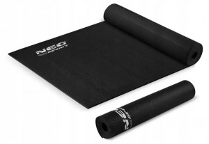 Covoras pentru exercitii, spuma NBR, 173 x 61 cm, Neo-Sport, Negru