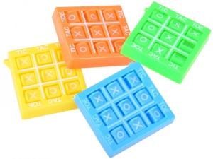 Joc interactiv de buzunar, Tic Tac Toe, 5 x 4,5 x 1cm, Jokomisiada, GR0213, Mov - Img 2