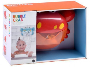 Jucarie interactiva pentru baie, Crab, cu melodii si spuma, Rosie - Img 3