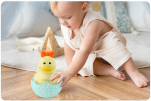 Jucarie interactiva, Pui de Rata, cu melodii, Ricokids, RK-743 - Img 3