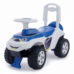 Masinuta de impins, pentru copii, MyKids, Music 0142/R/11, Alb/Albastru
