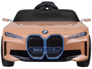 Masinuta Electrica Pentru Copii, BMW i4, Auriu, cu licenta, 4 motoare 12V 45W, baterie 12V/7Ah, telcomanda 2.4Ghz, 2 trepte de viteza - Img 5