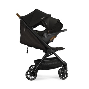 Nuna - Carucior ultracompact cu pliere automata TRVL Caviar - Img 8