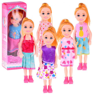 Papusa din plastic pentru copii, 13 cm, Jokomisiada, ZA4628 F - Img 3