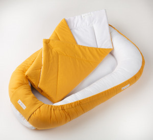 Paturica de infasat bebe, 70 x 70 cm, Maradalia, Yellow - Img 3