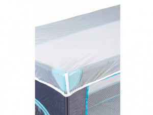 Patut De Voiaj, Ecotoys, 610, Pliabil, Usa Cu Fermoar, Plasa De Tantari, 125 x 65 x 73 cm, Albastru - Img 6