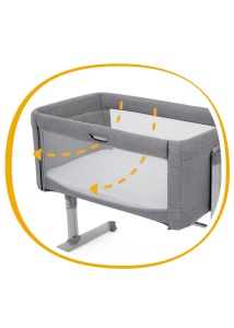 Patut Pliant 2 in 1 Joie Roomie Gray Flannel - Img 15