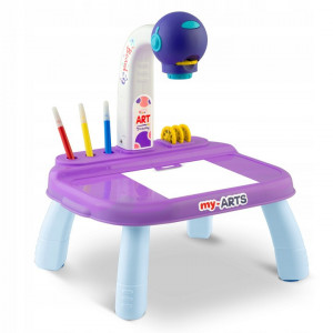 Proiector Pentru Desen Copii, 32 de imagini, 6 markere, Ricokids, Mov - Img 2
