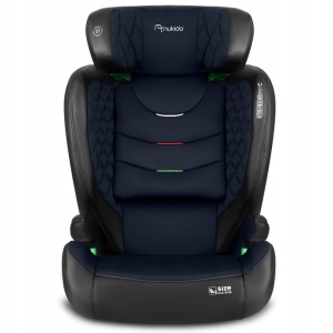 Scaun auto transformabil in inaltator pentru copii, inclinare reglabila, 2 grupe de varsta, 4 - 12 ani, 15-36 kg, inaltime 100 - 150 cm, tetiera reglabila, isofix, ECE R129, Nukido, Louis, Negru/Albastru - Img 6