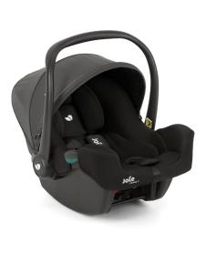 Scoica auto Joie i-Snug 2 cu tetiera reglabila, 40-75 cm, Shale, testata ADAC si certificata R129