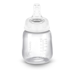 Set 2 Biberoane complete, Nukido, sticle 180 ml, tetine dinamice - Img 2