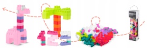 Set 300 de Cuburi de construit, Ricokids, RK-761, Create Your Dream Tower, Roz - Img 5