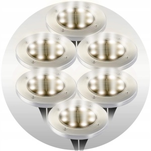 Set 6 Lampi pentru Gradina, Ilumen, L-103, cu incarcare solara, LED la sol, rezistente la apa IPX4, senzor de lumina, pornire automata - Img 3