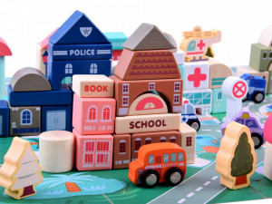 Set de constructie, City Puzzle, 135 de piese - Img 4