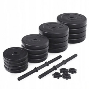 Set Gantere Pentru Exercitii, 30 kg, cu 2 Tije, 16 Greutati, Modern Home, H2X15 - Img 4