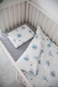 Set Lenjerie de Pat pentru Copii Tiny Star Magic, 2 Piese, Bumbac 100%, Pilotă 135×100 cm + Pernă 40×60 cm - Img 5