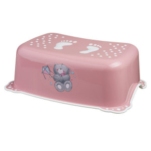 Taburet copii Bears Pink-White antialunecare