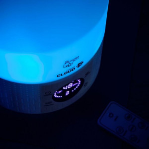 Umidificator de aer si Lampa de veche, cu rezervor luminat, Eldom, NU40 ATMA, aromaterapie, ionizare naturala, temometru, panou tactil, telecomanda, rezervor 2,8 L - Img 7