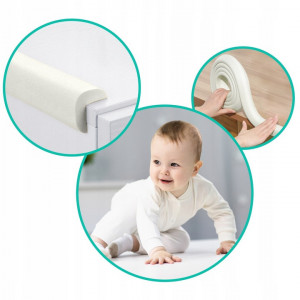 Banda De Spuma Pentru Protectie Mobilier, Autoadeziva, Pentru Siguranta Copiilor, Ricokids, 6 metri, Alba - Img 6