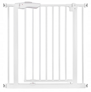Bariera de siguranta, Nukido, inchidere dubla, ajustabila de la 75 - 85 cm, Alba